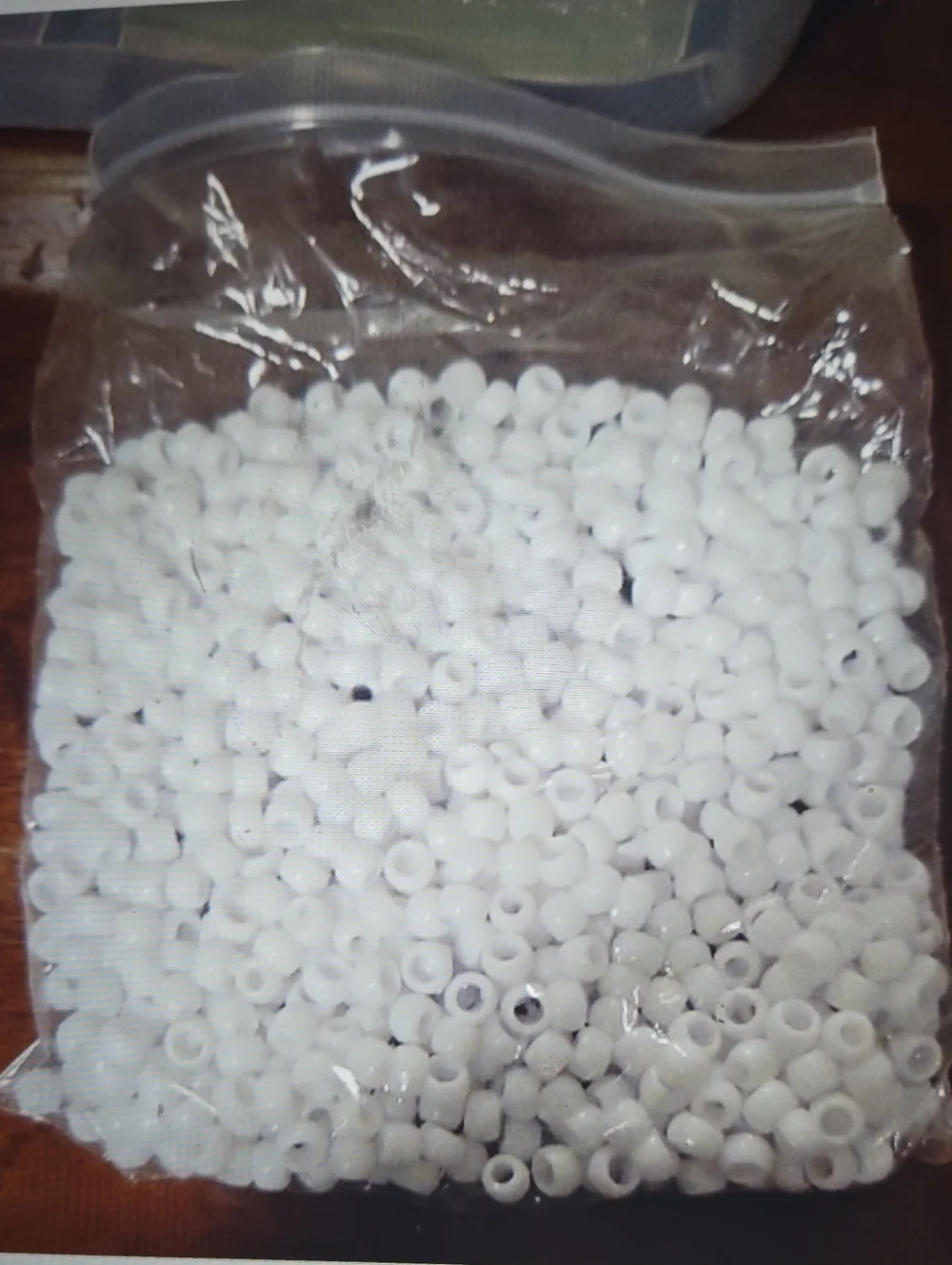 White Craft Beads